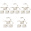 15Pcs Practical Transparent Adjustable Action Figure Display Racks 5