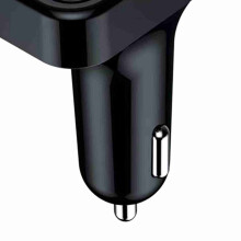 Trasmettitore FM Bluetooth wireless con doppia porta, ricevitore radio per auto, nero