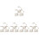 15Pcs Practical Transparent Adjustable Action Figure Display Racks 6