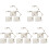 15Pcs Practical Transparent Adjustable Action Figure Display Racks 4