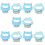 10Pcs Multi-Function Blue Pet Hair Combs Durable Grooming Brushes 6