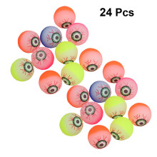 24 stuks oogvormige bounceball, kleurrijk kinderspeelgoed (mengkleur)
