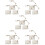 15Pcs Practical Transparent Adjustable Action Figure Display Racks 9
