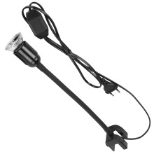 Durable Reptile Heating Lamp With Flexible Gooseneck And 360 Degree Rotational Mounting Suitable For Amphibians Birds And Fish Tanks
