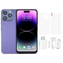 Smartphone For Android OS, Dual SIM Unlocked Phone With 5G Network Support And Large Memory High Capacity Storage Fast Processing Speed HD Screen