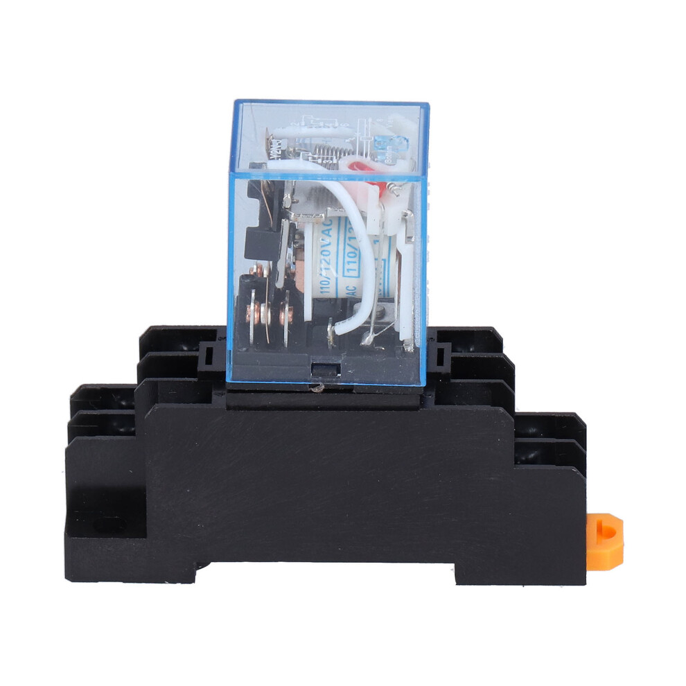 General Purpose Power Relay Electromagnetic Dpdt 8 Pins Led Indicator Industrial Control Relay Socket Base With Circuit Protection For Automotive 9358999930275