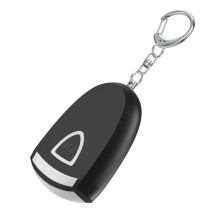 Persoonlijke alarmsleutelhanger voor dames en heren, noodalarmapparaat, USB oplaadbaar, 130 dB luid beveiligingsalarm met LED-zaklamp,