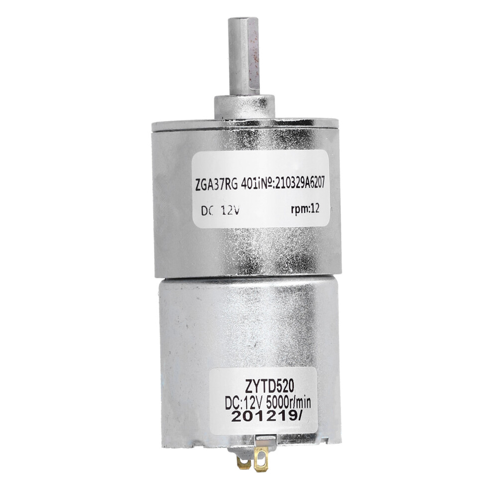 High-Torque Gear Motor For Diy Projects, Quiet Operation High-Speed Geared Motor With All Metal Gear, Dc 12V 200Rpm, Suitable For Automatic Door 9358999934419