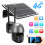 Solar Powered Security Camera Outdoor, Wireless Outdoor Surveillance System With 4G LTE Cellular Support, 360 Panoramic Coverage And Smart 8