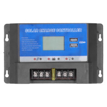 Rialaitheoir Muirir Gréine Do Chóras 12V24V, Rialtóir Chliste Le Aschur USB Dúbailte Taispeántas LCD Paraiméadar Uathoibríoch Agus Cosaint