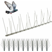 Barrera de control de aves, púas resistentes a la intemperie, totalmente metálica de grado comercial, diseño seguro y eficaz, valla multifuncional