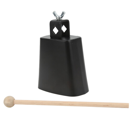 Όργανο Cowbell με ραβδί, μεταλλικό τύμπανο κρουστών με λεία επιφάνεια από ατσάλι για