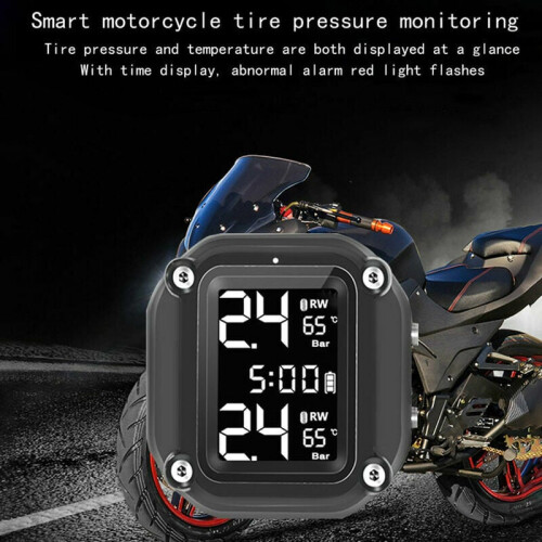 Φύλακας Άγγελος σε Τροχούς, Ψηφιακή Οθόνη LCD TPMS για Μοτοσικλέτα, Εξωτερικοί 1