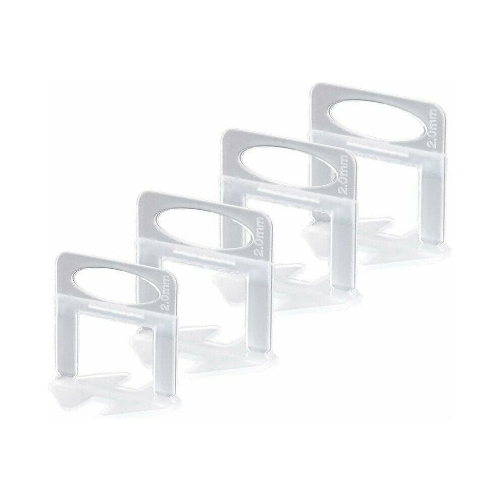 Tile Leveling System, Professional Installation Tools Ensuring Flatness Between Tiles, 2Mm Spacers, 200 Pieces Set For Ceramic Tile 9169997681935