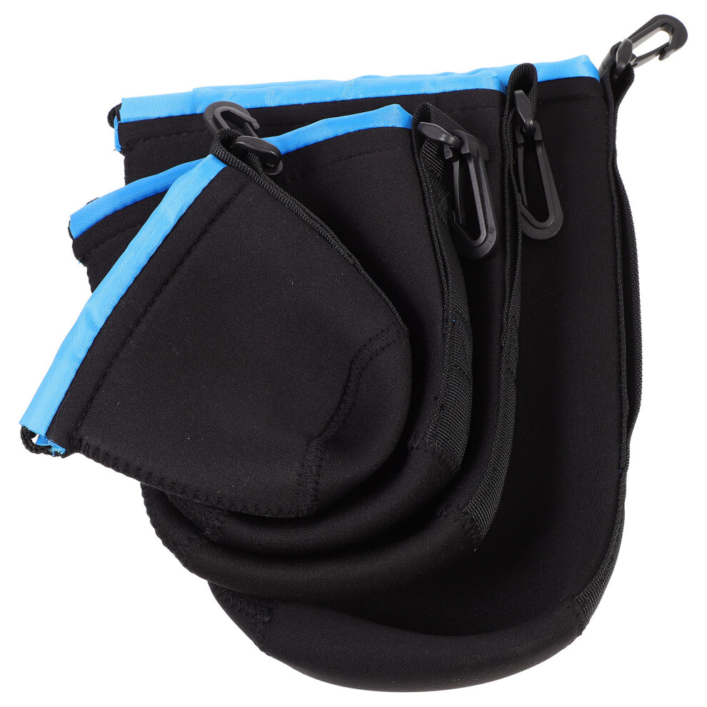 20Pcs Lens Pouch Neoprene Drawstring Camera Lens Storage Bag Blue 3621955901166