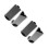 4 Pcs 3-Sided Clear Table Menu Stand For Restaurants Office Home 3