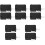 10Pcs Microwave Oven Door Part Normally Open Switch Durable Black 4