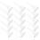 240Pcs Fabric-Friendly Triangle Brooch Pins Plastic Safety Pins White 1