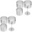 2 Sets Mousse Ring Tool Silver Platen Stainless Steel 5