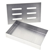 2Pcs Stainless Steel Bbq Smoker Box For Wood Chips Grilling