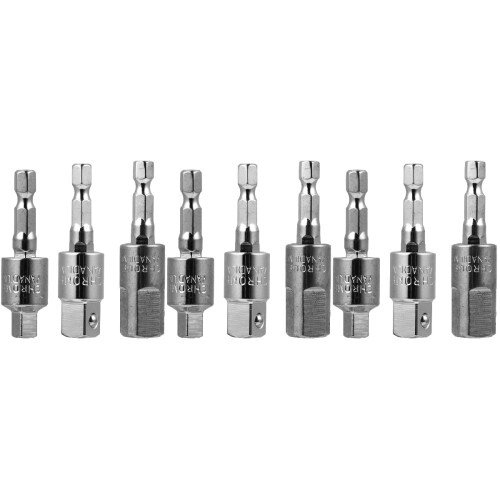 9pcs Socket To Drill Adapter Rotatable Hex Handle Drill Extension High Tool 2