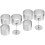 2 Sets Mousse Ring Tool Silver Platen Stainless Steel 6