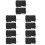 10Pcs Microwave Oven Door Part Normally Open Switch Durable Black 7