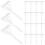 240Pcs Fabric-Friendly Triangle Brooch Pins Plastic Safety Pins White 2