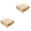 2 Pcs Vintage Style Wooden Storage Box For Gift Packing 4