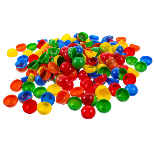400Pcs Multicolor Empty Capsule Balls for DIY Crafts and Game Play 2