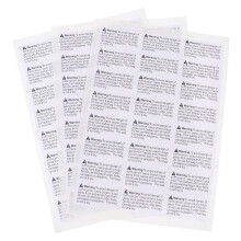 2000Pcs Clear White Suffocation Warning Stickers for Transport Boxes