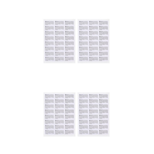 2000Pcs Clear White Suffocation Warning Stickers for Transport Boxes 2