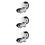 3pcs Shower Caddy Suction Cup Wall Mount Shower Head Holder Easy Install No Drill 8