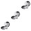 3pcs Shower Caddy Suction Cup Wall Mount Shower Head Holder Easy Install No Drill 5