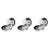 3pcs Shower Caddy Suction Cup Wall Mount Shower Head Holder Easy Install No Drill 4