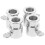 20Pcs Home Use Iron Bbq Sleeve Silver Practical Grill Accessories 2