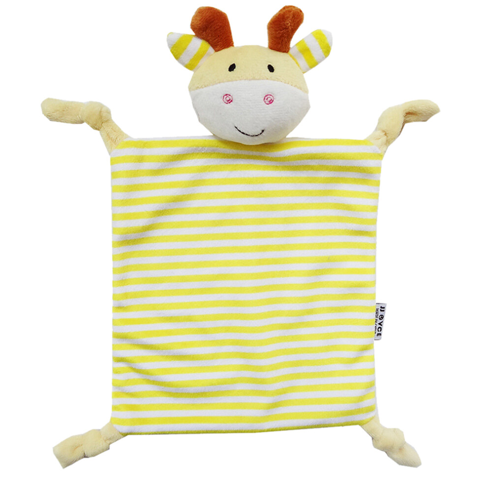 Happyyami 3Pcs Infant Teething Cloth Square Striped Plush Blanket