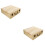 2 Pcs Vintage Style Wooden Storage Box For Gift Packing 7