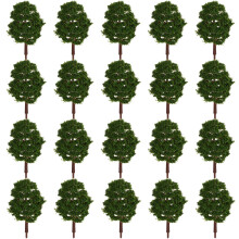 80Pcs Plastic Green Landscape Trees for Architectural Model Scenery