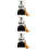 3pcs Mini Trophy Child Lettering Silver Gift Crystal 8