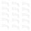 250Pcs Portable White Plastic Bandage Clips Fixing Wrap Buckles 1