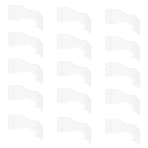 250Pcs Portable White Plastic Bandage Clips Fixing Wrap Buckles