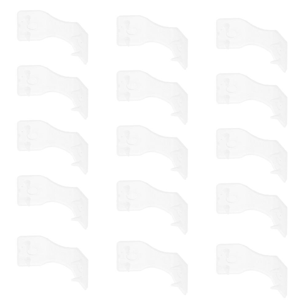 Happyyami White 250Pcs Portable Plastic Bandage Clips Fixing Wrap Buckles