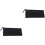 2Pcs Black PU Pencil Bag Multifunctional Pen Organizer 3