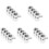 20Pcs Home Use Iron Bbq Sleeve Silver Practical Grill Accessories 4