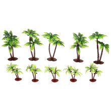 30Pcs Realistic Green Plastic Mini Landscape Tree Model for Decoration
