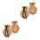 4Pièces Bois Beige Pour Musical Enfants 5