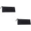 2Pcs Black PU Pencil Bag Multifunctional Pen Organizer 6