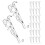90Pcs Hidden Channel Valance Clips Clear Plastic for Blind Replacement 2