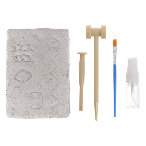 2Sets Kids Digging Toy White Natural Stone Excavating Educational Kit 1